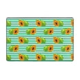 thumbnail image 1 of Area Rugs For Living Room Decor - Papaya Pattern Stripe Anti Slip Throw Washable Rugs 3x5 For Bedroom, Soft Indoor Carpet For Bedroom Living Room 60x39In, 1 of 5