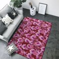 Area Rugs For Living Room Decor Purple Orchids Flowers Anti Slip