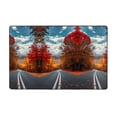 thumbnail image 1 of Area Rugs For Living Room Decor - Serene Autumn Forest Path Anti Slip Throw Washable Rugs 3x5 For Bedroom, Soft Indoor Carpet For Bedroom Living Room 60x39In, 1 of 5