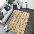 thumbnail image 1 of Area Rugs For Living Room Decor - Stamp Pattern Vintage Soft Anti Slip Throw Washable Rugs 5x7 For Bedroom, Indoor Carpet For Bedroom Living Room 80x58In, 1 of 7