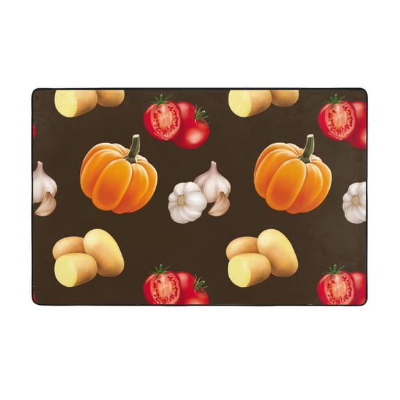 Area Rugs For Living Room Decor - Vegetable Potato Anti Slip Throw Washable Rugs 3x5 For Bedroom, Soft Indoor Carpet For Bedroom Living Room 60x39In