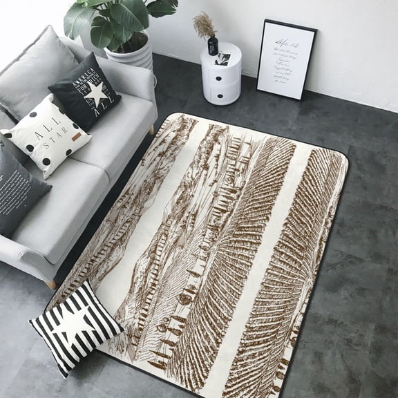 Area Rugs For Living Room Decor - Vineyard Landscape 1 Soft Anti Slip Throw Washable Rugs 5x7 For Bedroom, Indoor Carpet For Bedroom Living Room 80x58In