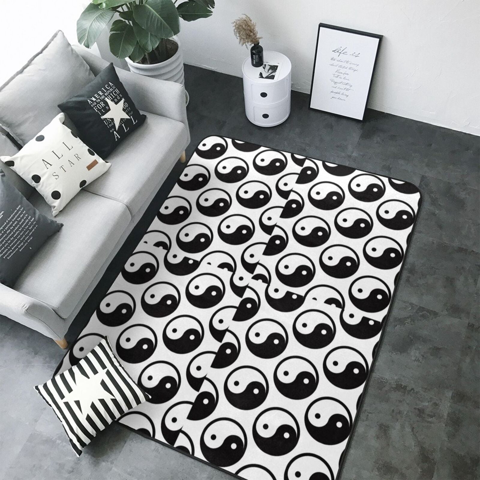 Black Weirdos “Yin Yin Rug” STUSSY - Black Weirdos “Yin Yin Rug”の通販 by ay's shop