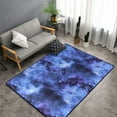 Area Rugs For Living Room Decor blue Starry sky Violet aesthetic 3x5