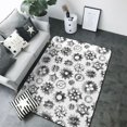 Area Rugs For Living Room Decor silver Gear Pattern Soft Anti Slip
