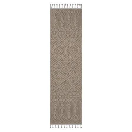 Area Rugs Guros Collection 2X8 Natural / Traditional Indoor / Outdoor Runner Rug,Runner Rugs