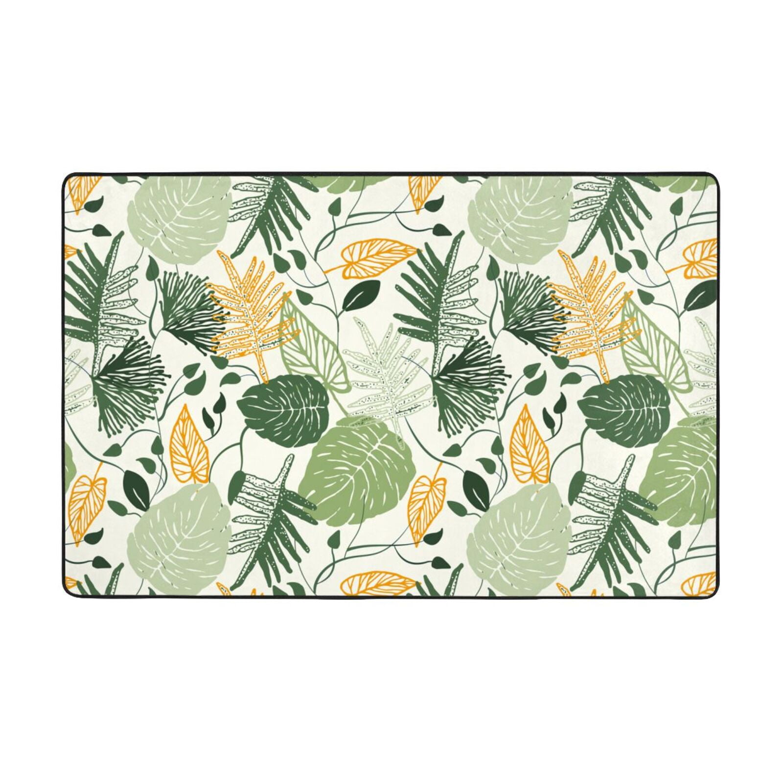 Area Rugs, Hawaiian Style Fujiman Washable Large Rugs for Living Room