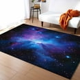 thumbnail image 1 of Area Rugs Indoor Non-Slip Rectangle Rug 2x3 Ft Starry Sky Dark Blue Space Stars Rug Rubber Backing Floor Mats Non Shedding Home Decor Carpet for Entryway Living Room, 1 of 8