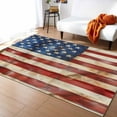thumbnail image 1 of Area Rugs Indoor Non-Slip Rectangle Rug 5x8 Ft Vintage American Flag Independence Day Rug Rubber Backing Floor Mats Non Shedding Home Decor Carpet for Entryway Living Room, 1 of 8