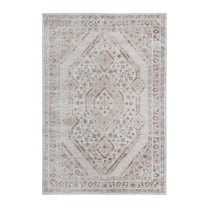 Area Rugs LOOM & LUXE Collection 2X3 Cream/Ivory/Bordered Non-Shedding Living Room Bedroom Dining Home Office Stylish and Stain Resistant Area Rug,Runner Rugs