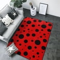 thumbnail image 1 of Area Rugs, Ladybug Pattern Washable Large Rugs for Living Room Bedroom Dining Room, Non-Slip Soft Fuzzy Indoor Rug Carpet Floor Mats for Entryway Premium Home Decor 80x58in, 1 of 7
