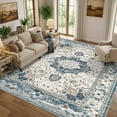 thumbnail image 1 of Uermei 10'x14' Large Area Rug: Soft Non-Slip Washable Indoor Carpet for Living Room Bedroom Dining Room Office - Blue, 1 of 11