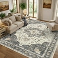 thumbnail image 1 of Uermei 10'x14' Large Area Rug: Soft Non-Slip Washable Indoor Carpet for Living Room Bedroom Dining Room Office - Beige Blue, 1 of 11