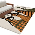 thumbnail image 1 of Area Rugs for Living Room 4x6 Ft, Black Women Non Slip Area Rugs for Kitchen Bedroom Entryway, Boho Retro Tribal Southwestern Stripe Washable Carpet Runner Rug Floor Mats for Bedroom Home Decor, 1 of 9