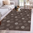 thumbnail image 1 of Area Rugs for Living Room 4x6 Ft, Brown Daisy Non Slip Area Rugs for Kitchen Bedroom Entryway, Modern Farmhouse Chrysanthemum Floral Washable Carpet Runner Rug Floor Mats for Bedroom Home Decor, 1 of 8