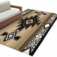 thumbnail image 1 of Area Rugs for Living Room 4x6 Ft, Brown Southwest Non Slip Area Rugs for Kitchen Bedroom Entryway, Farmhouse Boho Aztec Geometric Neutral Washable Carpet Runner Rug Floor Mats for Bedroom Home Decor, 1 of 9