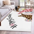 thumbnail image 1 of Area Rugs for Living Room 4x6 Ft, Easter Non Slip Area Rugs for Kitchen Bedroom Entryway, Spring Watercolor Leopard Prints Bunny Flower Eggs Washable Carpet Runner Rug Floor Mats for Bedroom, 1 of 8