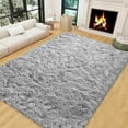 thumbnail image 1 of Kentaly Shaggy Area Rugs for Living Room,, 5x8ft Fluffy Area Rug for Bedroom, Indoor Floor Rug for Kids Girls Boys Home Decor Aesthetic, Upgrade Anti-Skid Durable Carpet(Gray), 1 of 7