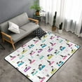 Area Rugs for Living Room Bedroom, 3x5 Soft Throw Rug NonSlip Carpet