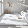 thumbnail image 1 of Cshidworld Area Rugs for Living Room Bedroom, 8x10 Ultra Soft Comfy Fluffy Thickened Memory-Foam Indoor Carpets, Modern Minimalist Carpet for Teen Adults Apartment Bedroom Home Decor, White, 1 of 7