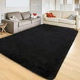 thumbnail image 1 of Cshidworld Area Rugs for Living Room Bedroom, 8x10 Ultra Soft Comfy Fluffy Thickened Memory-Foam Indoor Carpets, Modern Minimalist Carpet for Teen Adults Apartment Bedroom Home Decor, Black, 1 of 7