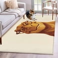 thumbnail image 1 of Area Rugs for Living Room Bedroom, Brown Dinosaurs 4'x6' Rug Washable Carpet Runner Indoor Outdoor, Funny Animals Modern Art Non Slip Accent Floor Mats Rug for Kitchen, Office, 1 of 8