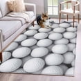 thumbnail image 1 of Area Rugs for Living Room Bedroom, Golf 4'x6' Rug Washable Carpet Runner Indoor Outdoor, Modern Geometric Abstract Balls Textured Non Slip Accent Floor Mats Rug for Kitchen, Office, 1 of 8