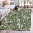 thumbnail image 1 of Area Rugs for Living Room Bedroom, Green Botanical Leaves 4'x6' Rug Washable Carpet Runner Indoor Outdoor, Spring Eucalyptus Modern Non Slip Accent Floor Mats Rug for Kitchen, Office, 1 of 8