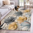 thumbnail image 1 of Area Rugs for Living Room Bedroom, Spring Tulips Flower 4'x6' Rug Washable Carpet Runner Indoor Outdoor, Vintage Floral Barn Doors Rustic Beige Non Slip Accent Floor Mats Rug for Kitchen, Office, 1 of 8