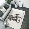 thumbnail image 1 of Area Rugs For Living Room Decor - Cowboy Ride A Horse Soft Anti Slip Throw Washable Rugs 5x7 For Bedroom, Indoor Carpet For Bedroom Living Room 80x58In, 1 of 7
