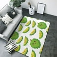 thumbnail image 1 of Area Rugs For Living Room Decor - Cute Durian Mint Green Soft Anti Slip Throw Washable Rugs 5x7 For Bedroom, Indoor Carpet For Bedroom Living Room 80x58In, 1 of 7