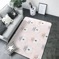 thumbnail image 1 of Area Rugs For Living Room Decor - Cute Hamster Sunflower Seed Pink Soft Anti Slip Throw Washable Rugs 5x7 For Bedroom, Indoor Carpet For Bedroom Living Room 80x58In, 1 of 7