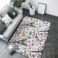 thumbnail image 1 of Area Rugs For Living Room Decor - Eiffel Tower Fancy Soft Anti Slip Throw Washable Rugs 5x7 For Bedroom, Indoor Carpet For Bedroom Living Room 80x58In, 1 of 7