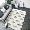 thumbnail image 1 of Area Rugs For Living Room Decor - Fun Green Ice Cream Print Soft Anti Slip Throw Washable Rugs 5x7 For Bedroom, Indoor Carpet For Bedroom Living Room 80x58In, 1 of 7
