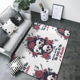 thumbnail image 1 of Area Rugs For Living Room Decor - Gothic Skulls And Roses Soft Anti Slip Throw Washable Rugs 5x7 For Bedroom, Indoor Carpet For Bedroom Living Room 80x58In, 1 of 7