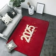 thumbnail image 1 of Area Rugs For Living Room Decor - Happy New 2025 Year Soft Anti Slip Throw Washable Rugs 5x7 For Bedroom, Indoor Carpet For Bedroom Living Room 80x58In, 1 of 7