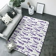 thumbnail image 1 of Area Rugs For Living Room Decor - Lavender Flowers Purple Soft Anti Slip Throw Washable Rugs 5x7 For Bedroom, Indoor Carpet For Bedroom Living Room 80x58In, 1 of 7