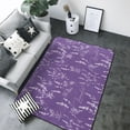 thumbnail image 1 of Area Rugs For Living Room Decor - Lavender Flowers Purple White Soft Anti Slip Throw Washable Rugs 5x7 For Bedroom, Indoor Carpet For Bedroom Living Room 80x58In, 1 of 7