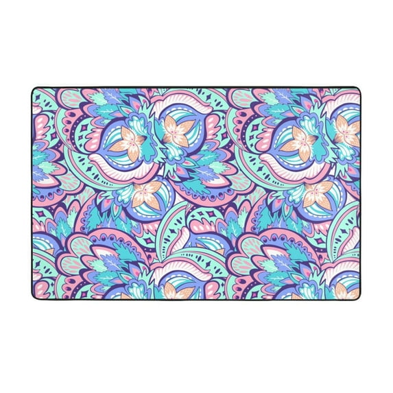 Area Rugs For Living Room Decor - Paisley Pattern No.90107 Anti Slip ...