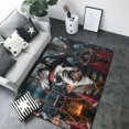 thumbnail image 1 of Area Rugs For Living Room Decor - Pirate Bulldog On Deck Soft Anti Slip Throw Washable Rugs 5x7 For Bedroom, Indoor Carpet For Bedroom Living Room 80x58In, 1 of 7