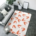 thumbnail image 1 of Area Rugs For Living Room Decor - Simple Shrimp Print White Soft Anti Slip Throw Washable Rugs 5x7 For Bedroom, Indoor Carpet For Bedroom Living Room 80x58In, 1 of 7