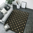 thumbnail image 1 of Area Rugs For Living Room Decor - black golden spades checkered Soft Anti Slip Throw Washable Rugs 5x7 For Bedroom, Indoor Carpet For Bedroom Living Room 80x58In, 1 of 7