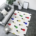 thumbnail image 1 of Area Rugs For Living Room Decor - colorful Light Bulb Print Soft Anti Slip Throw Washable Rugs 5x7 For Bedroom, Indoor Carpet For Bedroom Living Room 80x58In, 1 of 7