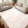 thumbnail image 1 of Area Rugs for Living Room, Homasen 6'x9' Washable Non-slip Indoor Rug Neutral Boho Pink, Soft Low Pile Stain Resistant Carpet for Bedroom, Dining Room, 1 of 9
