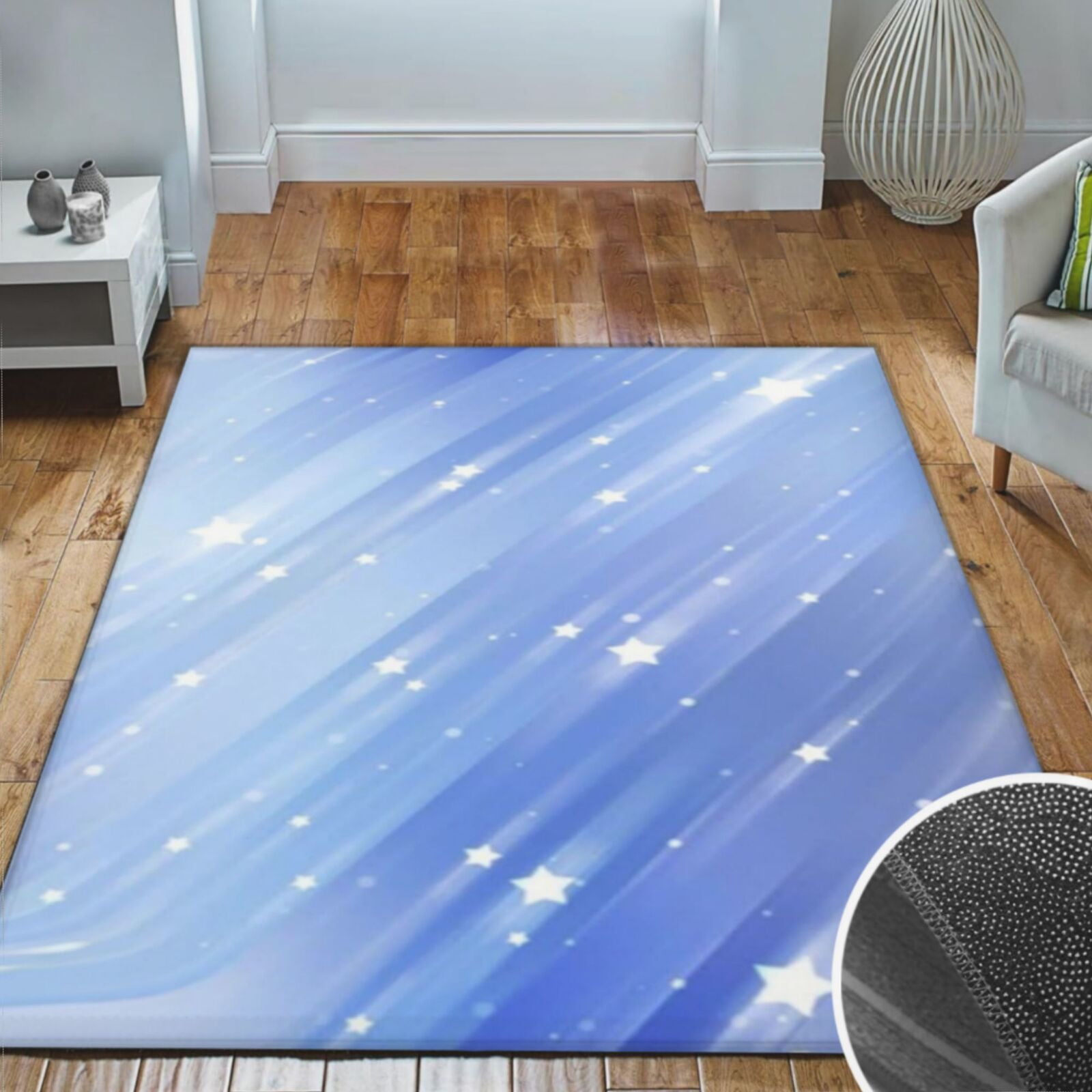 Area Rugs Living Room, Soft Crystal Carpet Mat For Bedroom Area Rug Non ...