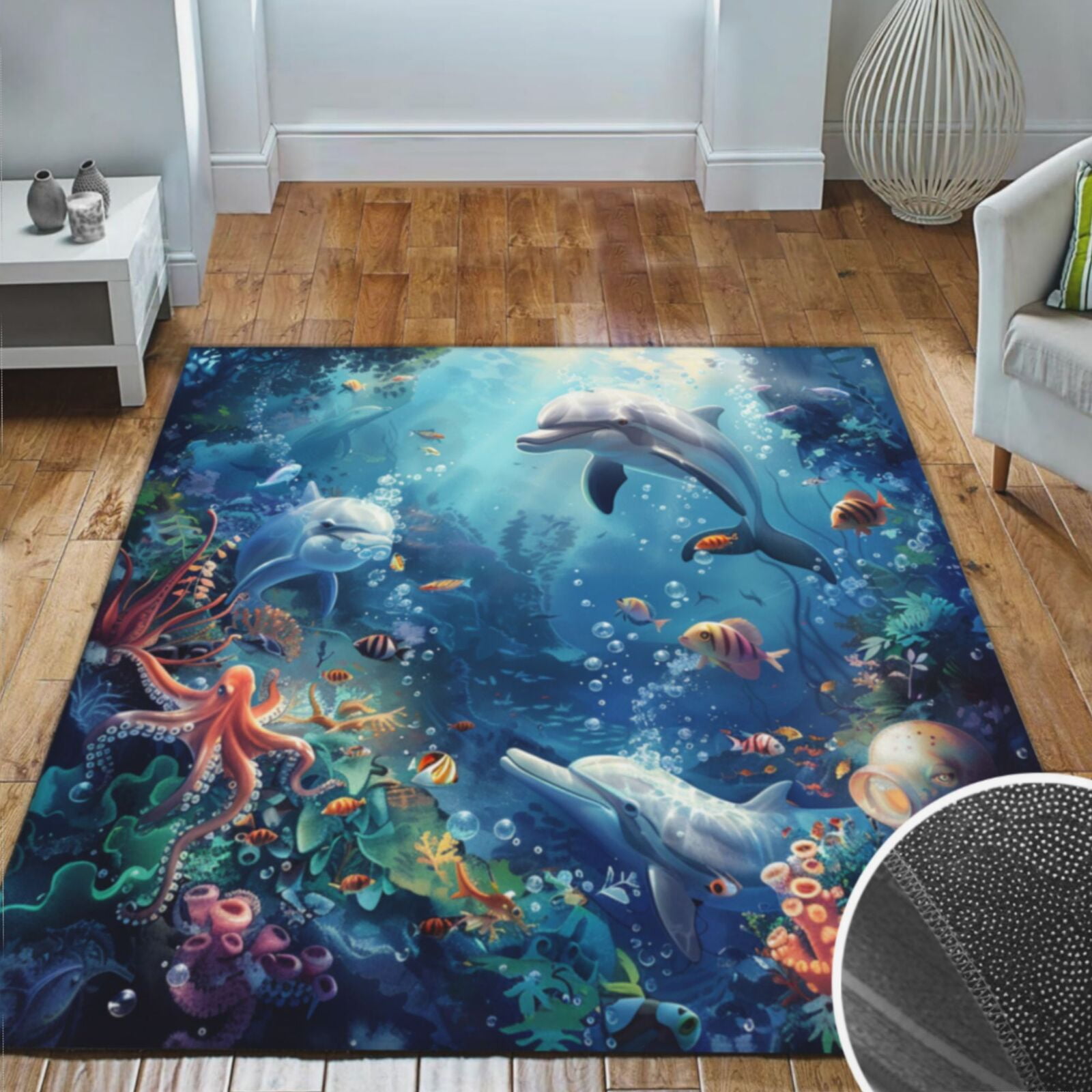 Area Rugs Living Room, Soft Crystal Carpet Mat For Bedroom Area Rug Non ...