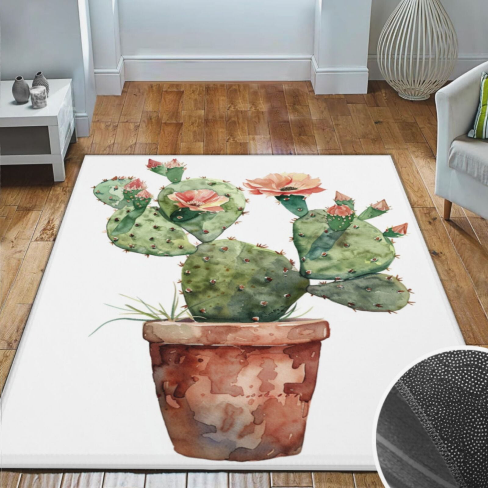 Area Rugs Living Room, Soft Crystal Carpet Mat For Bedroom Area Rug Non ...