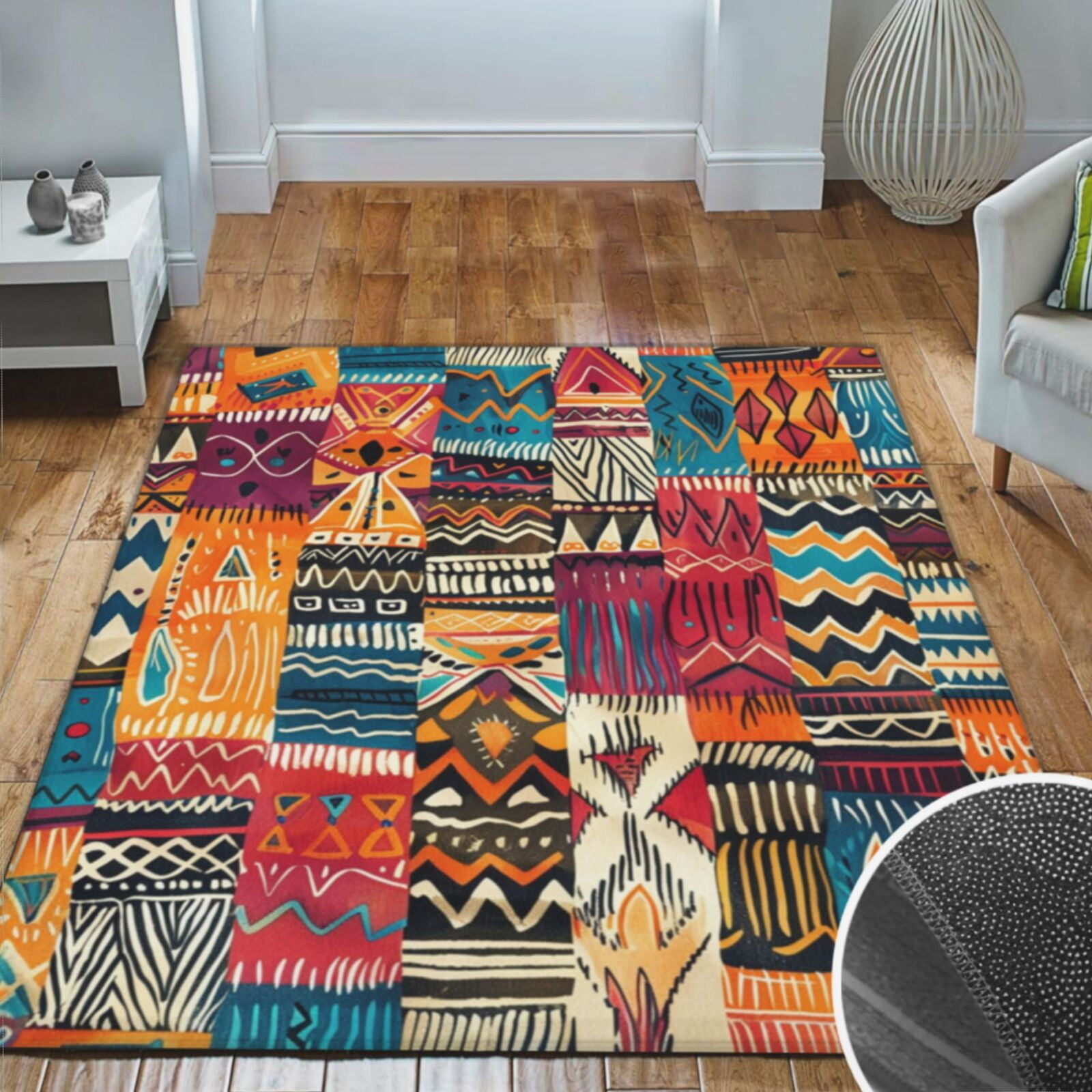 Area Rugs Living Room, Soft Crystal Carpet Mat For Bedroom Area Rug Non ...