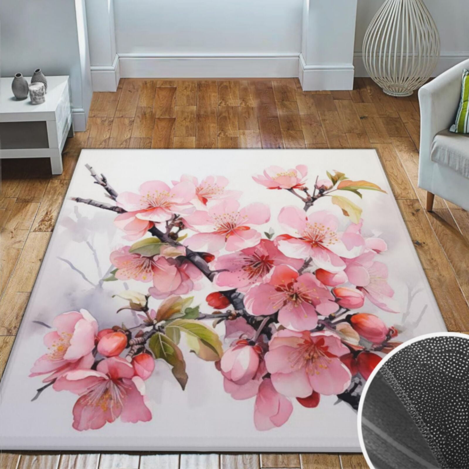 Area Rugs Living Room, Soft Crystal Carpet Mat For Bedroom Area Rug Non ...