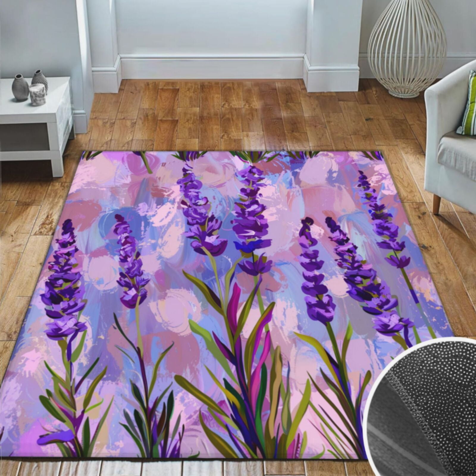 Area Rugs Living Room, Soft Crystal Carpet Mat For Bedroom Area Rug Non Slip Washable Floor Rug ...